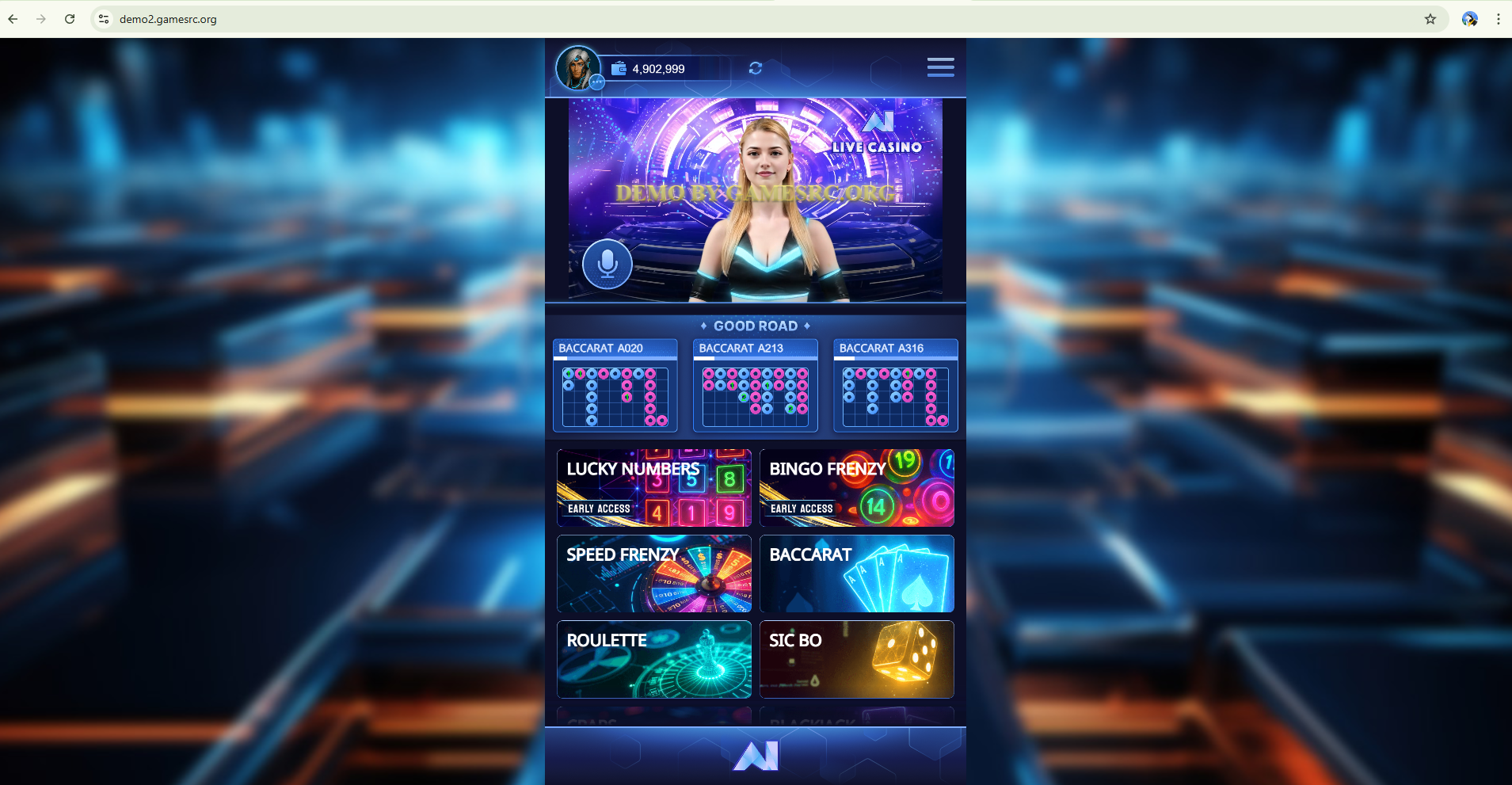 SOURCE CODE AI LIVE CASINO